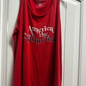 Red white blue tank top xl